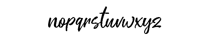 Monttee Font LOWERCASE