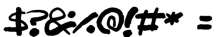 MooMoo Font OTHER CHARS