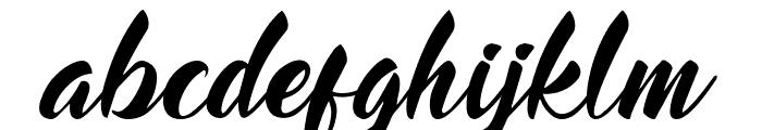 Mood Booster Italic Font LOWERCASE
