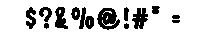 Mood Booster Font OTHER CHARS