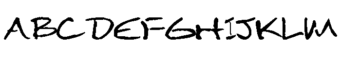 Moodica Font UPPERCASE