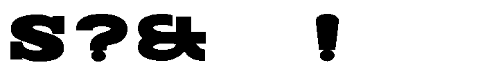 Moogalator Filler Font OTHER CHARS