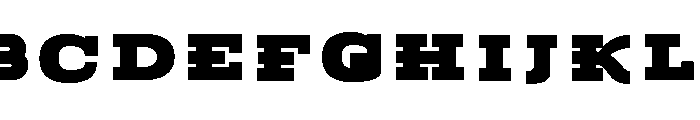 Moogalator Filler Font UPPERCASE