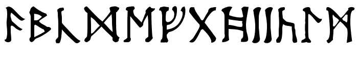Moon-Runes Font UPPERCASE