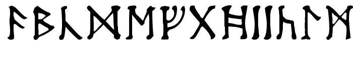 Moon-Runes Font LOWERCASE