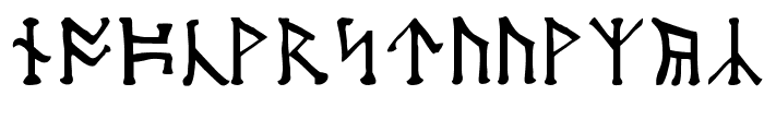 Moon-Runes Font LOWERCASE