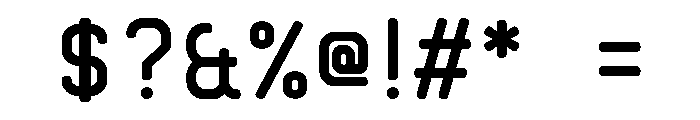 MoonGloss Display Thick Font OTHER CHARS