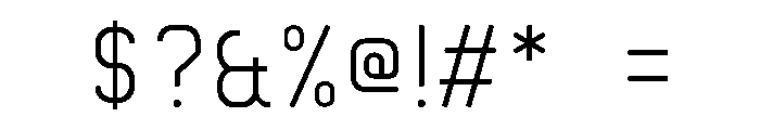MoonGloss Display Thin Font OTHER CHARS