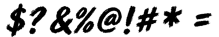 Moonbrush Personal Use Only Reg Font OTHER CHARS
