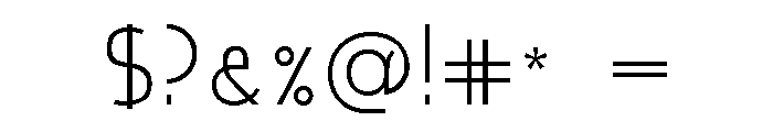 Moonglade DEMO Light Font OTHER CHARS