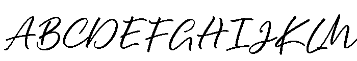 Moonlight Dreaming Free Regular Font UPPERCASE