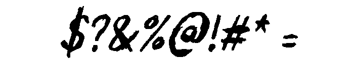 Moonlit Flow Italic Font OTHER CHARS