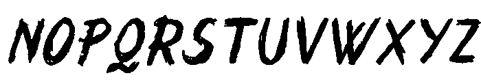 Moonlit Flow Italic Font UPPERCASE