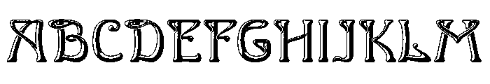 Moonlit Horta Regular Font UPPERCASE