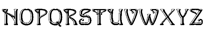Moonlit Horta Regular Font UPPERCASE