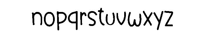 Moonnight Font LOWERCASE