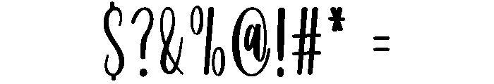 Moonshine1 Font OTHER CHARS