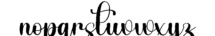 Moonshine1 Font LOWERCASE