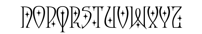 Moonstone Stars Font UPPERCASE