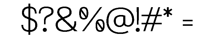 Moraws Demo Font OTHER CHARS