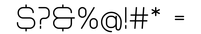 Morena Semibold Font OTHER CHARS