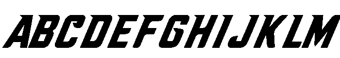 Morgan Strike Italic Demo Italic Font UPPERCASE