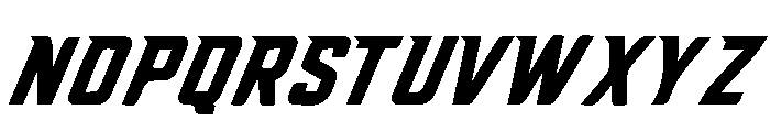 Morgan Strike Italic Demo Italic Font UPPERCASE