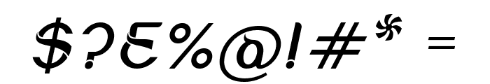 Morgana Italic Font OTHER CHARS