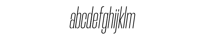 Morganite ExtraLight Italic Font LOWERCASE