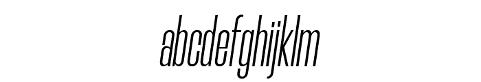Morganite Light Italic Font LOWERCASE