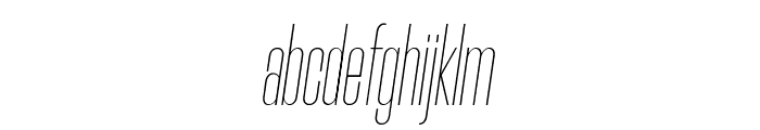 Morganite Thin Italic Font LOWERCASE