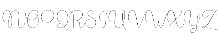 Morica Script PERSONAL USE Regular Font UPPERCASE