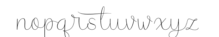 Morica Script PERSONAL USE Regular Font LOWERCASE