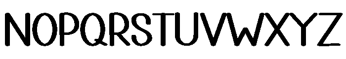Morning Person Font UPPERCASE