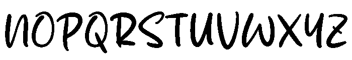 Morning Routine Font UPPERCASE