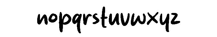 Morning Routine Font LOWERCASE