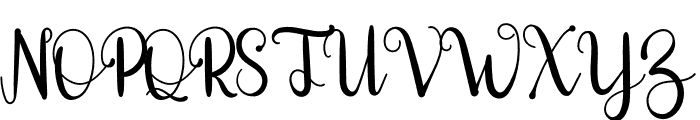 Morning Signature Font UPPERCASE