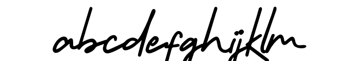 MorningGoldFree-Regular Font LOWERCASE