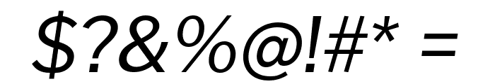 Morrison Italic Font OTHER CHARS