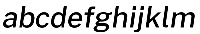 Morrison Medium Italic Font LOWERCASE