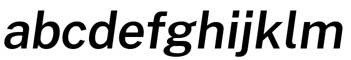 Morrison SemiBold Italic Font LOWERCASE