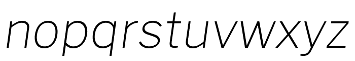 Morrison Thin Italic Font LOWERCASE
