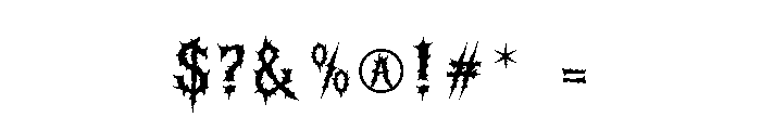 Mortem Regular1 Font OTHER CHARS