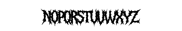 Mortem Regular1 Font UPPERCASE