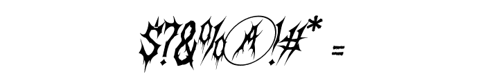 Morvanh Italic Font OTHER CHARS