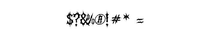 Morveth Regular Font OTHER CHARS