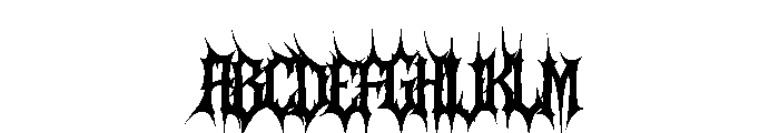 Morveth Regular Font UPPERCASE