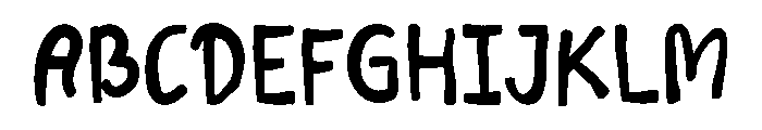 Mosart Font UPPERCASE