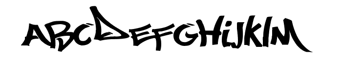 Most Wazted Font UPPERCASE