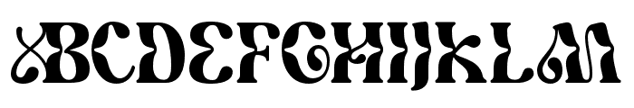 Mostera-Regular Font UPPERCASE